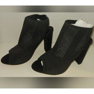 ASOS Design Hissy Knitted Heel in Black worn once